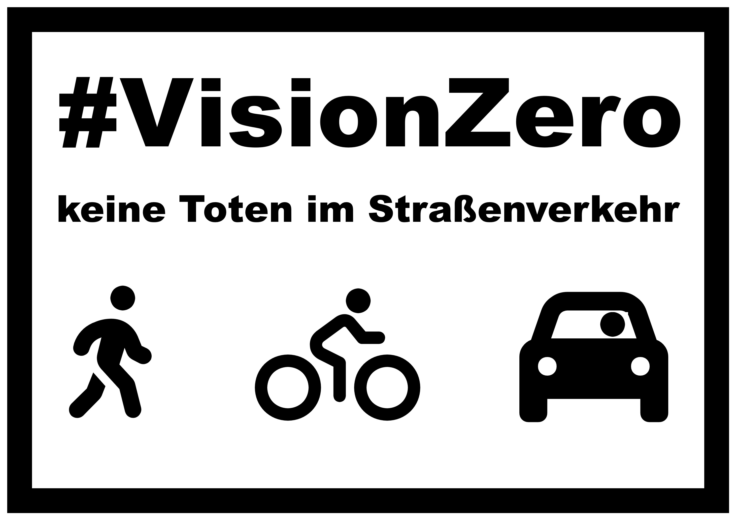 Vision Zero - keine Toten im Straßenverkehr